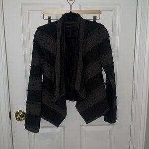 BCBG MAZAXRIA two tone black and gray Aubree blazer size XXS fits like XS